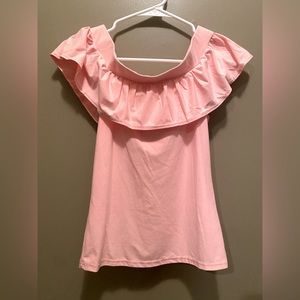 Blue Blush Off the shoulder top